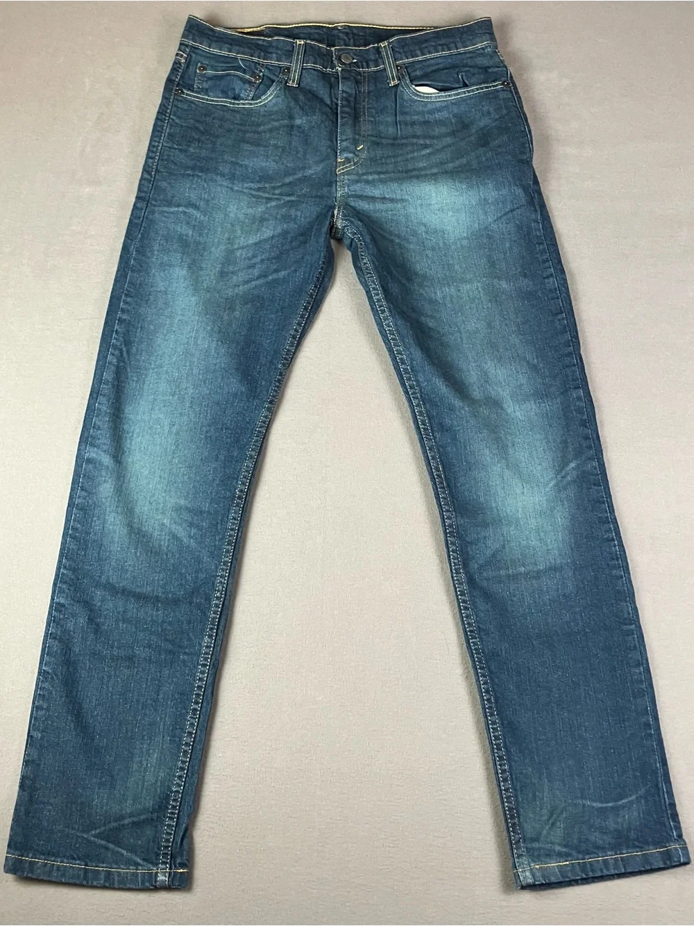 Levis 502 Straight Jeans Men’s Size 32x34 Blue Denim Pants Zip Fly